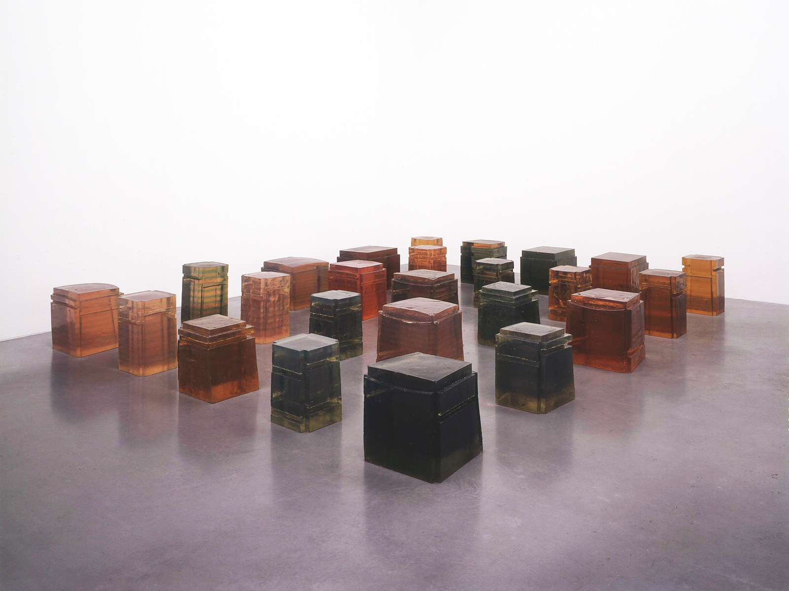 Rachel Whiteread; Untitled (Twenty-Five Spaces), 1995;