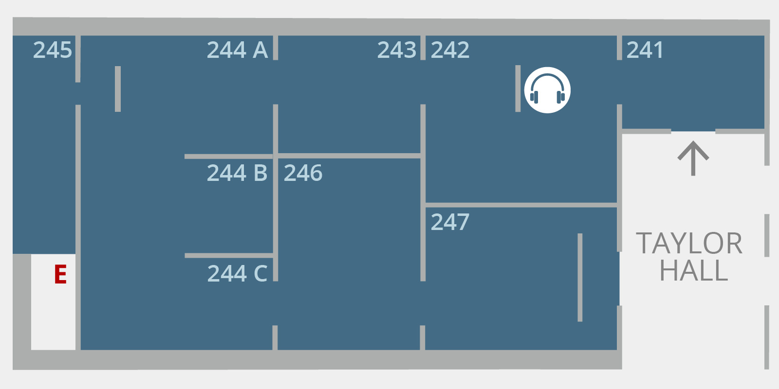 Floorplan for Main Exhibition Galleries