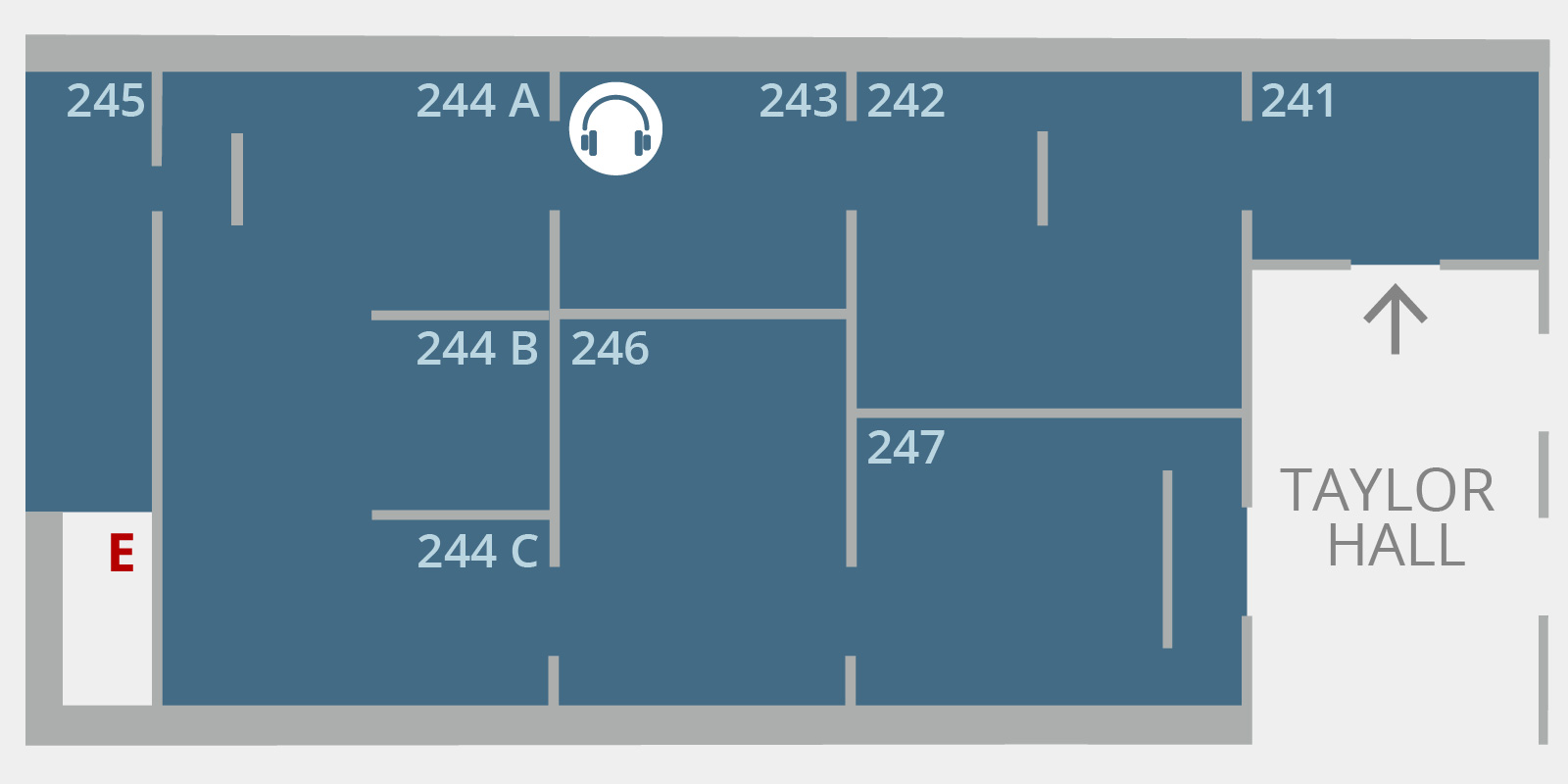 Floorplan for Main Exhibition Galleries