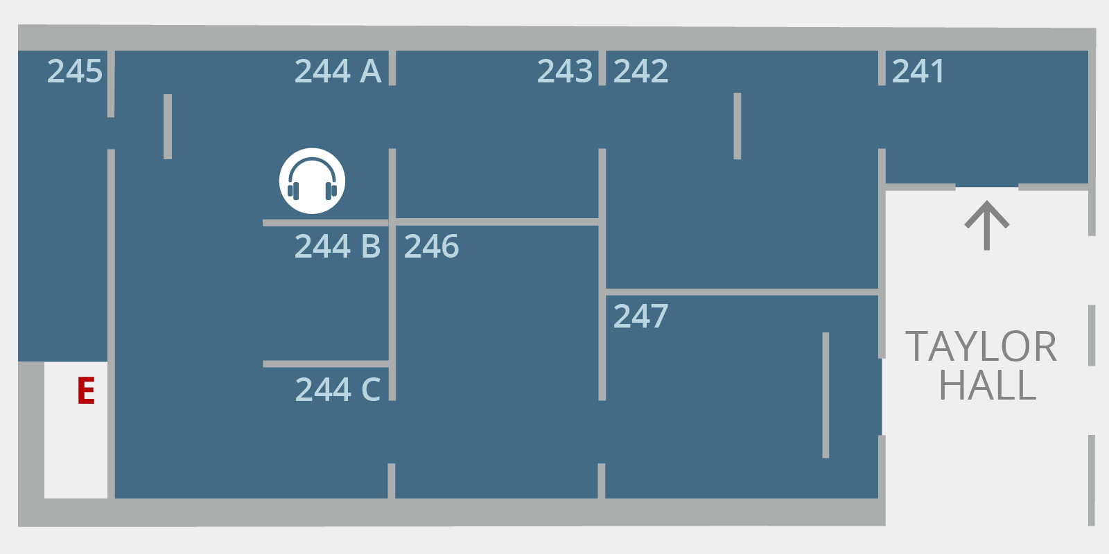 Floorplan for Main Exhibition Galleries