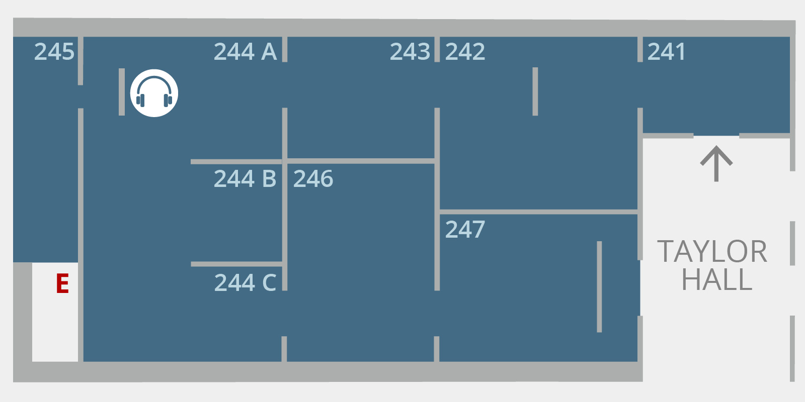 Floorplan for Main Exhibition Galleries