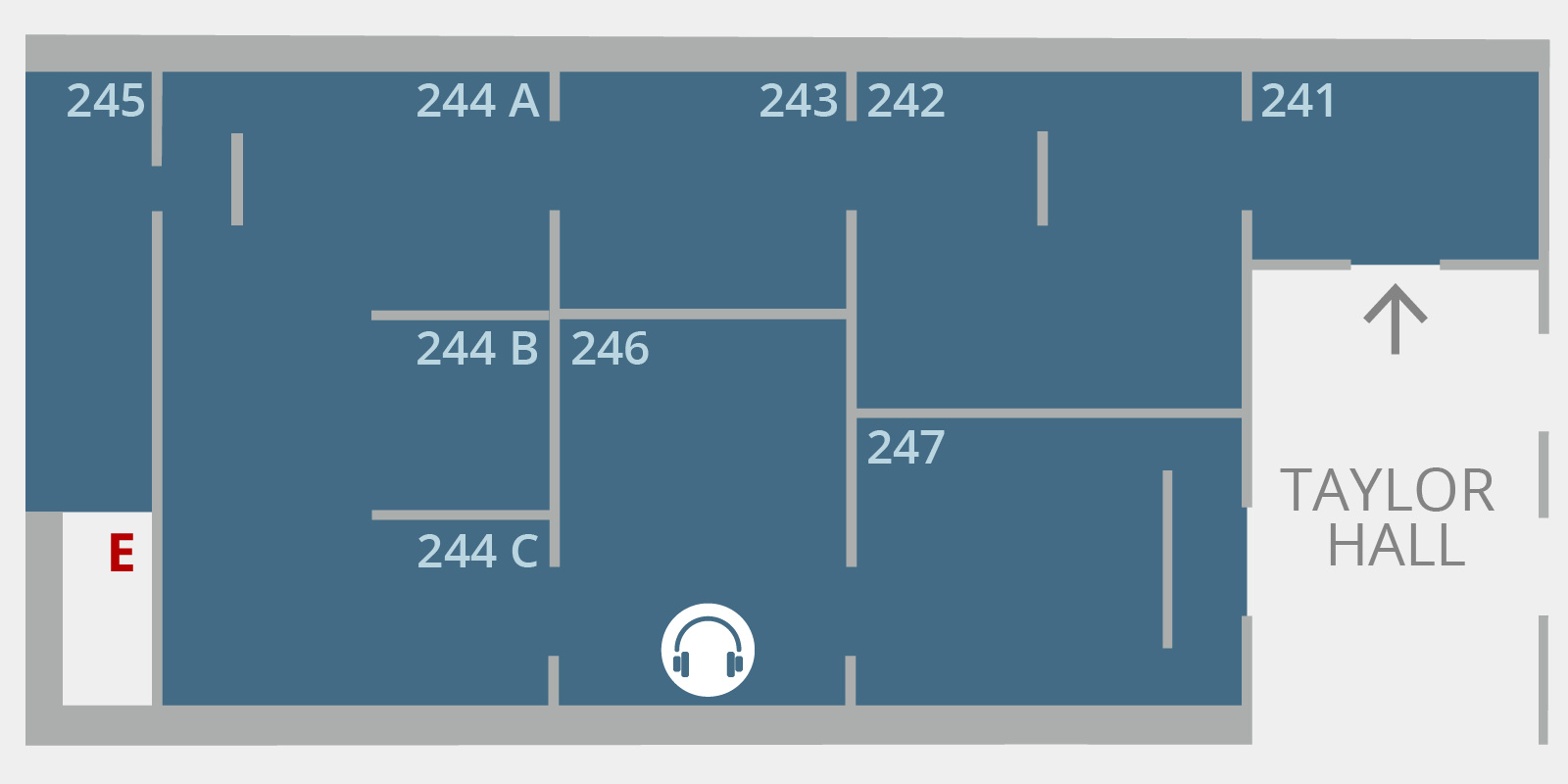 Floorplan for Main Exhibition Galleries