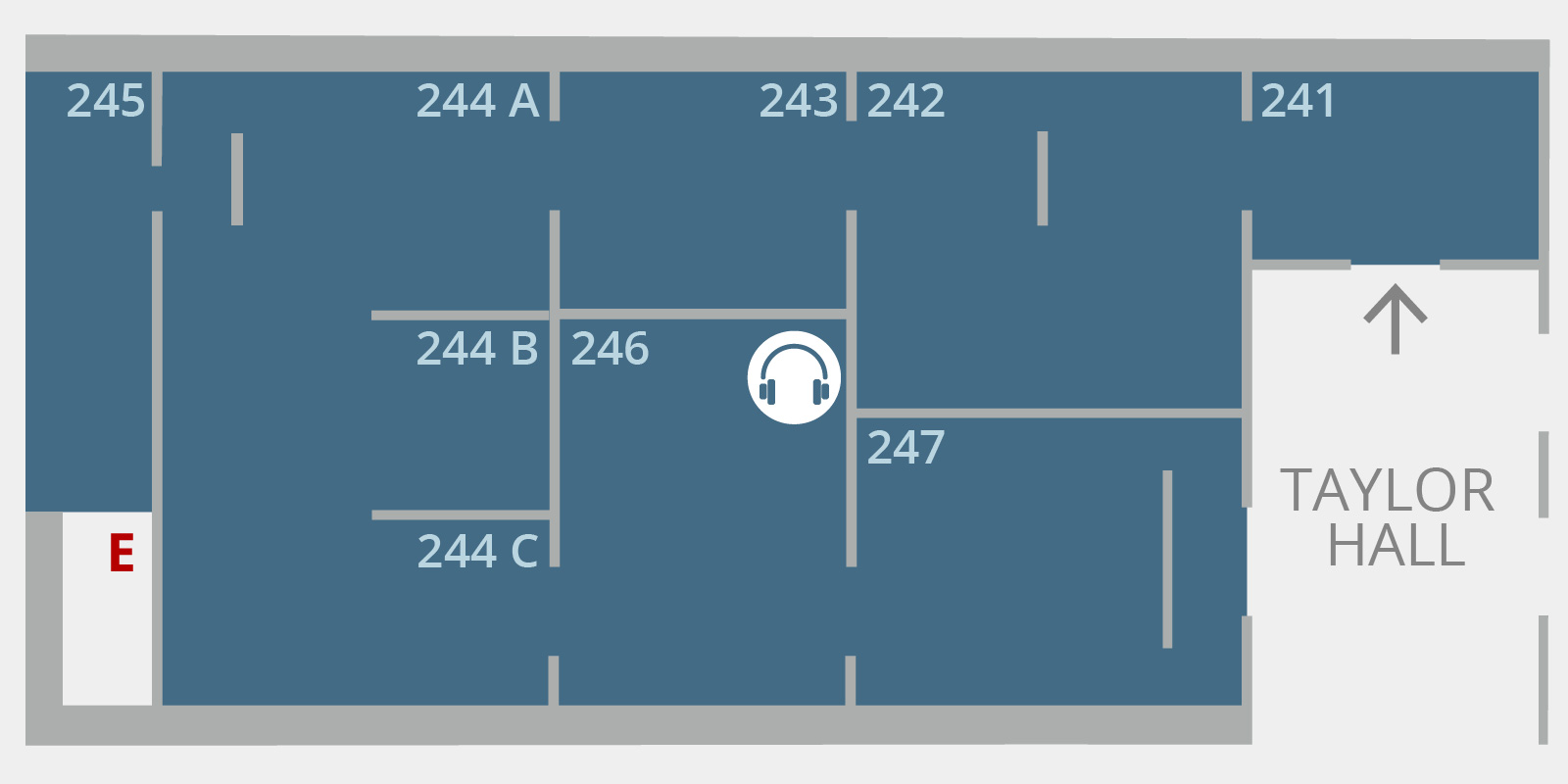 Floorplan for Main Exhibition Galleries