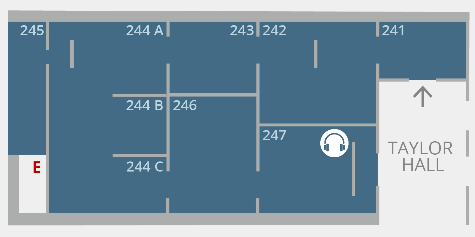 Floorplan for Main Exhibition Galleries