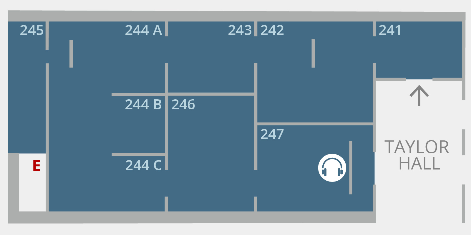 Floorplan for Main Exhibition Galleries