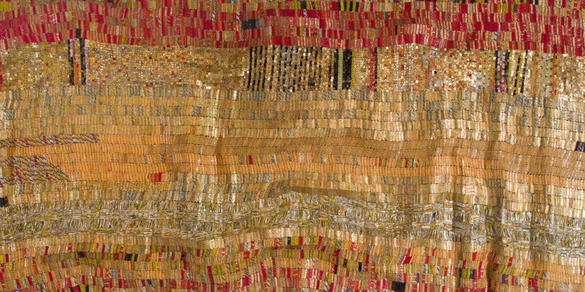 Bottle caps symbolize transatlantic slave trade in El Anatsui's