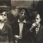 Newsies at Skeeter Branch, St. Louis, Missouri, 11:00am by artist Lewis W. Hine