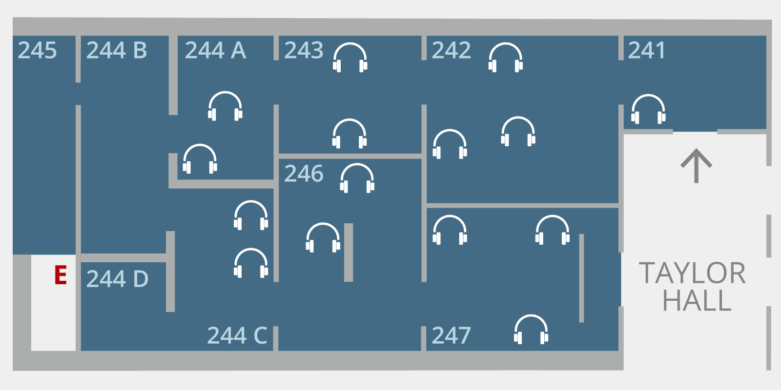 Art Along the Rivers: Floorplan for Main Exhibition Galleries