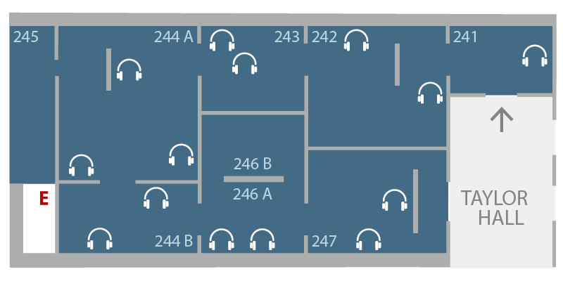 Paintings on Stone: Floorplan for Main Exhibition Galleries