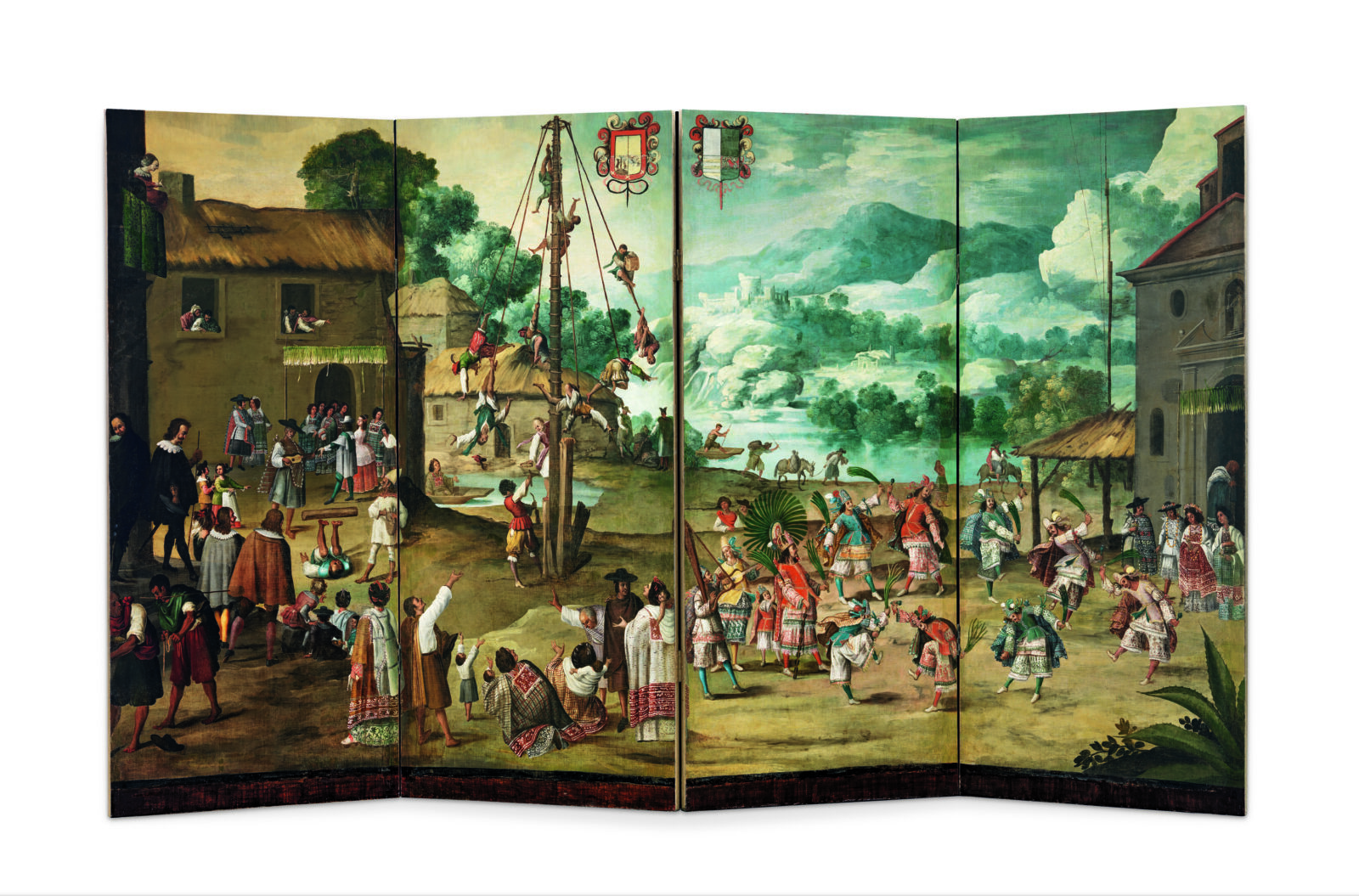 Folding screen demonstrates Spanish America's position as global