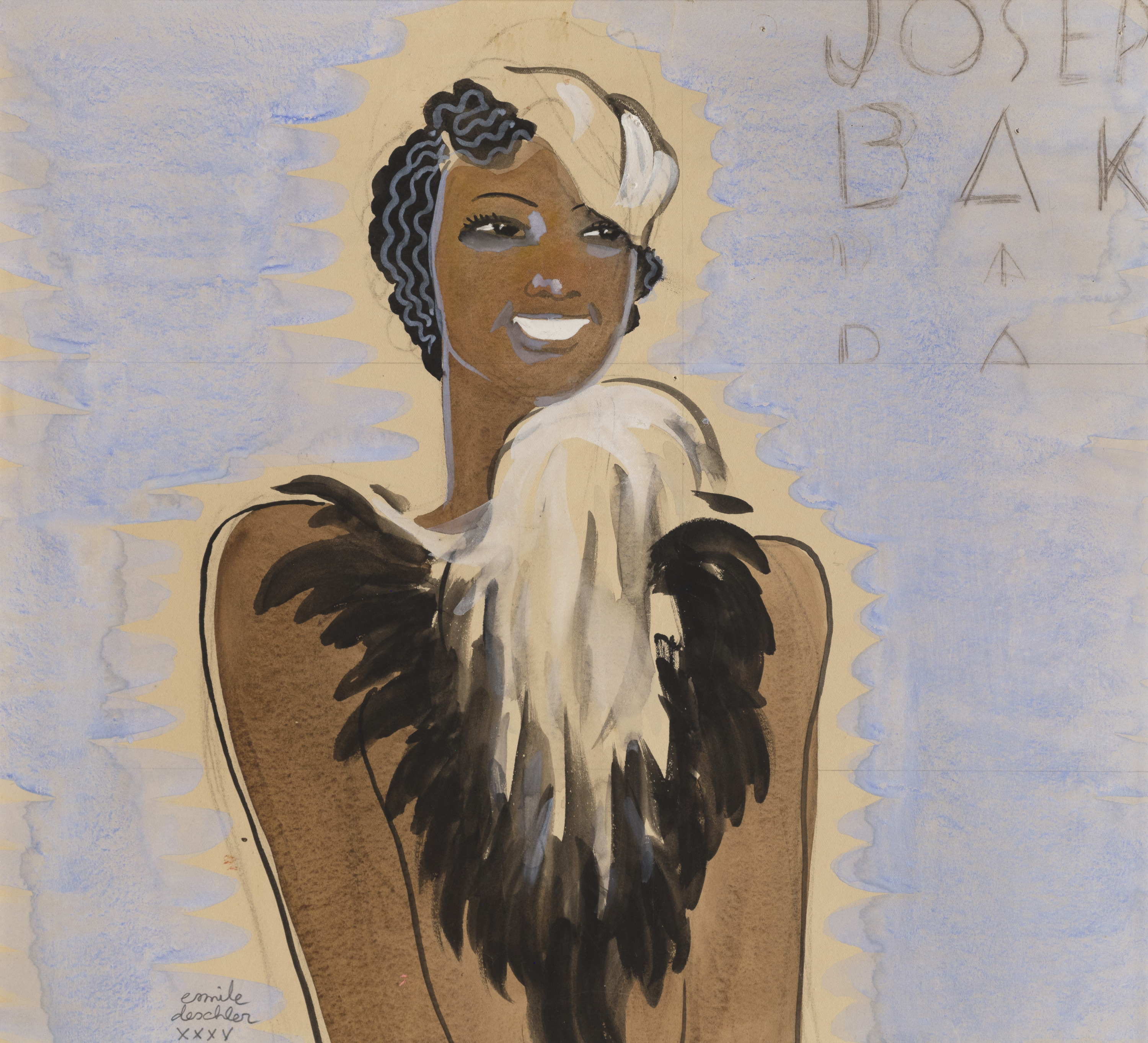 Josephine Baker at the helm of the wheel - Saint Louis Art Museum