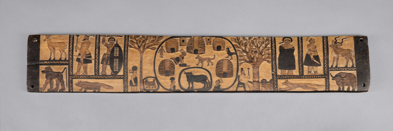 Storage Rack Panel, Zizwezenyanga Qwabe, Zulu and South African, c.1900–late 1960s to early 1970s, 1950s–60s, Wood