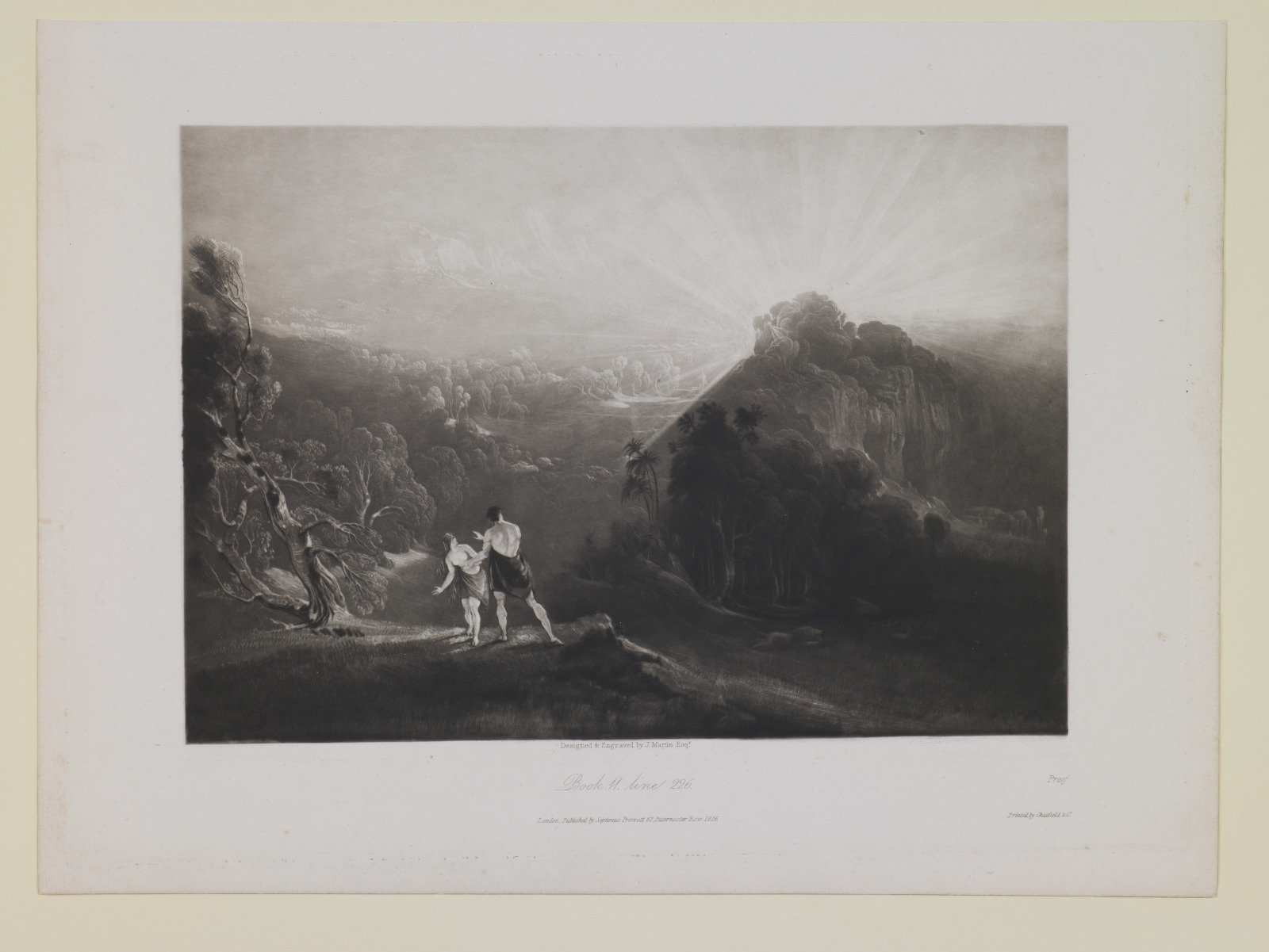 Approach of the Archangel Michael (Book 11, Line 226), from "Paradise ...