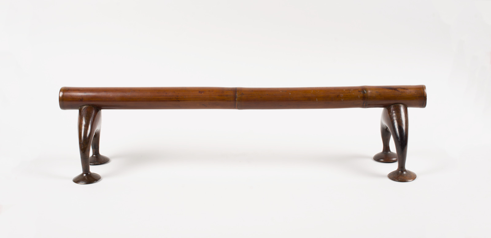 Headrest (kali), Fijian artist, 18th or 19th century, Bamboo, wood, sennit?, varnish