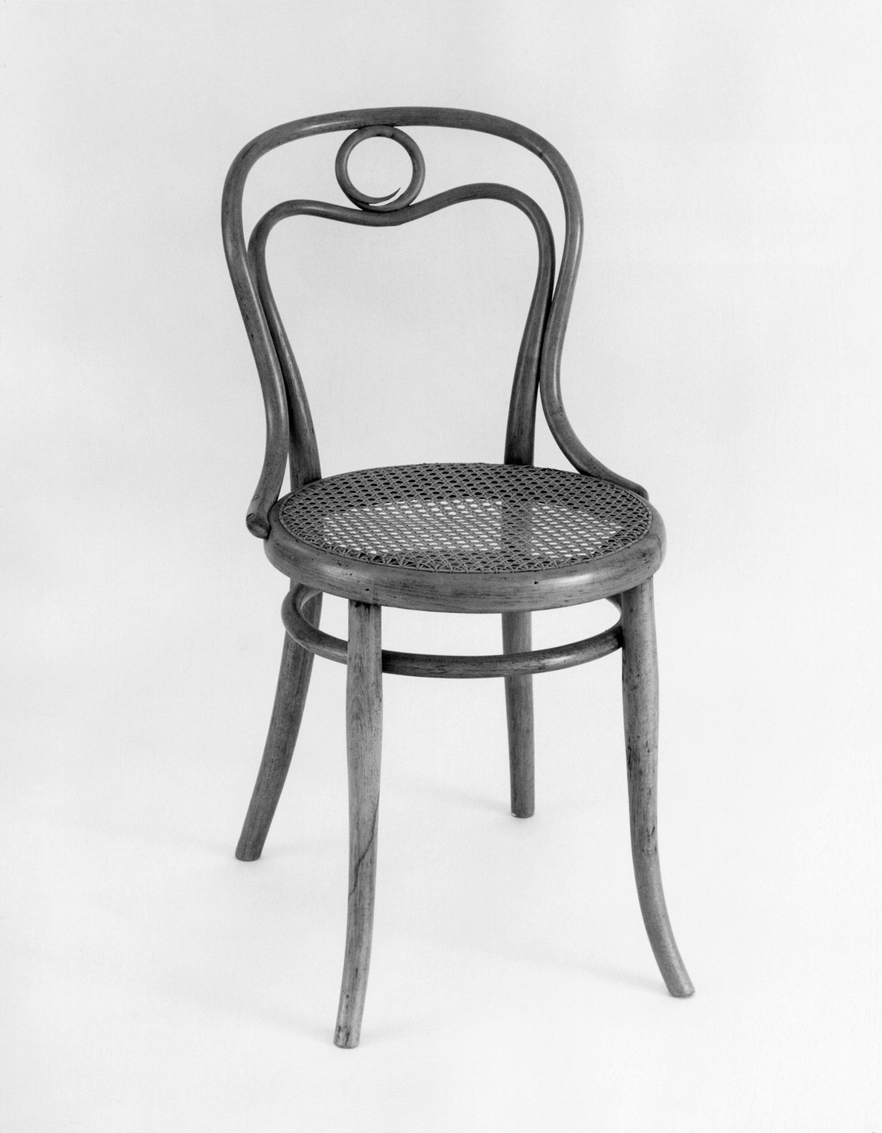 Side Chair, Michael Thonet, Austrian (born Germany), 1796–1871, second half 19th century, Red beech and cane
