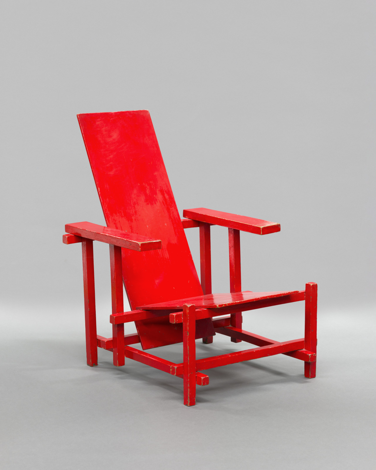 Red Blue Chair, Gerrit Thomas Rietveld, Dutch, 1888–1964, 1919–20, Painted wood