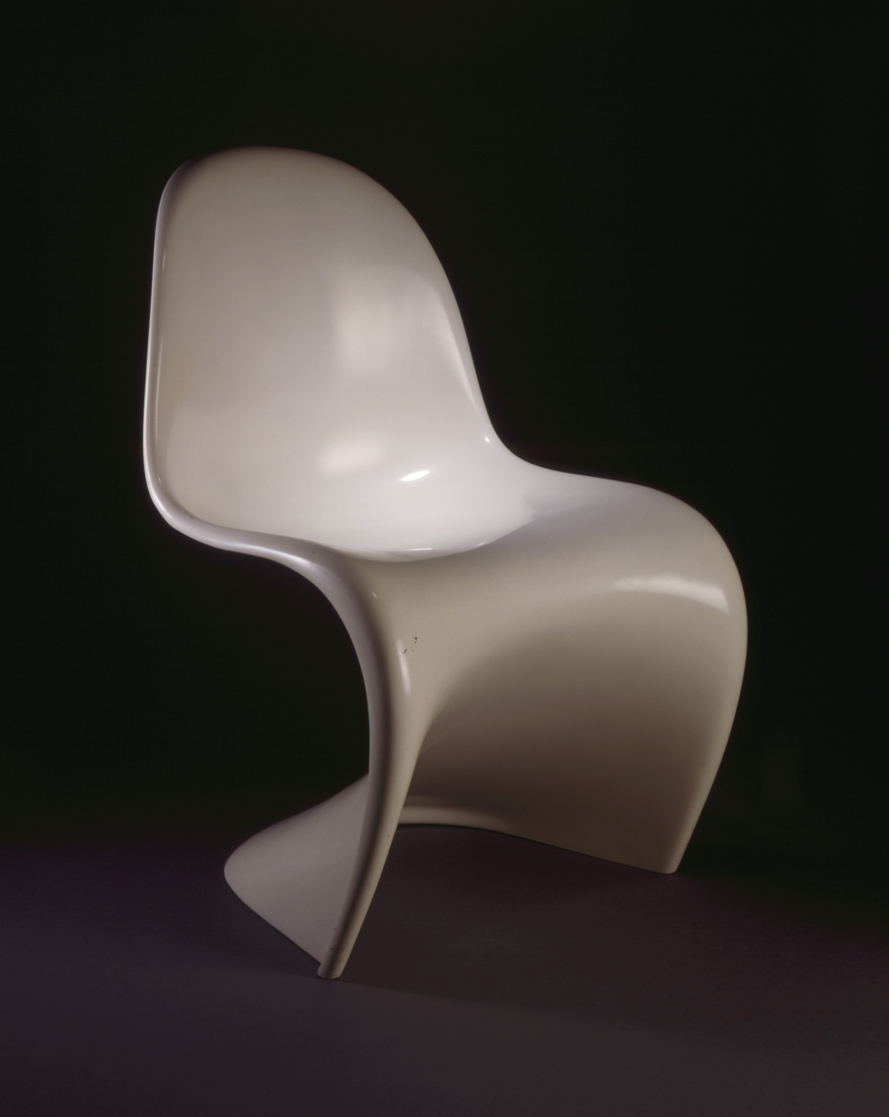 Stacking Side Chair, Verner Panton, Danish, 1926–1998, 1959–60, Molded fiberglass and polyester