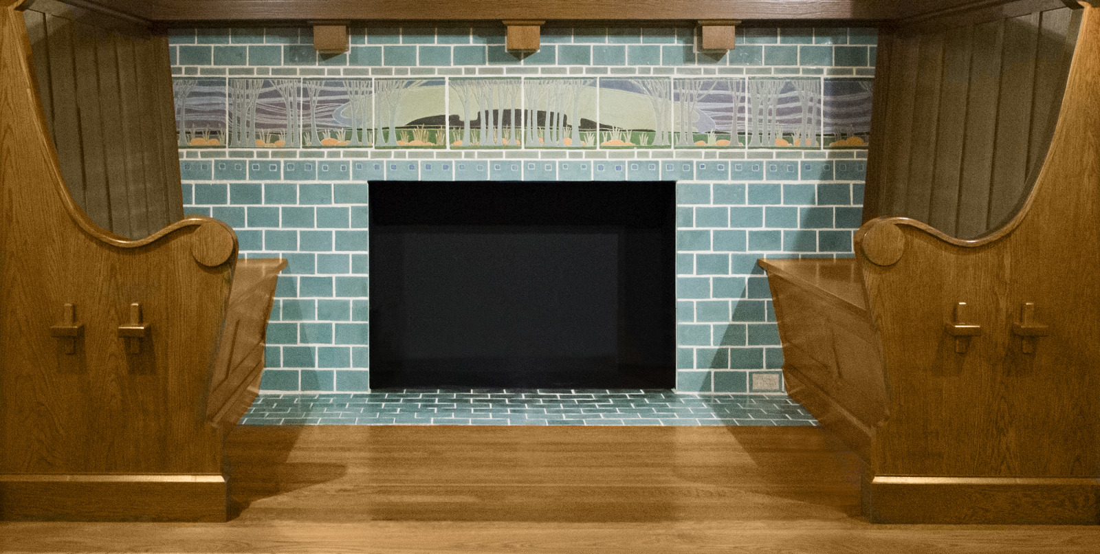 Fireplace Tiles, from the John J. Meacham House, University City, Missouri