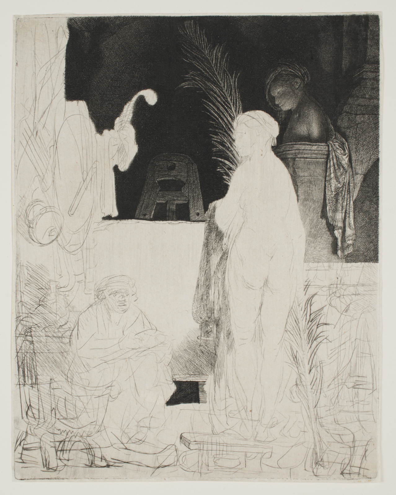 The Artist Drawing from a Model