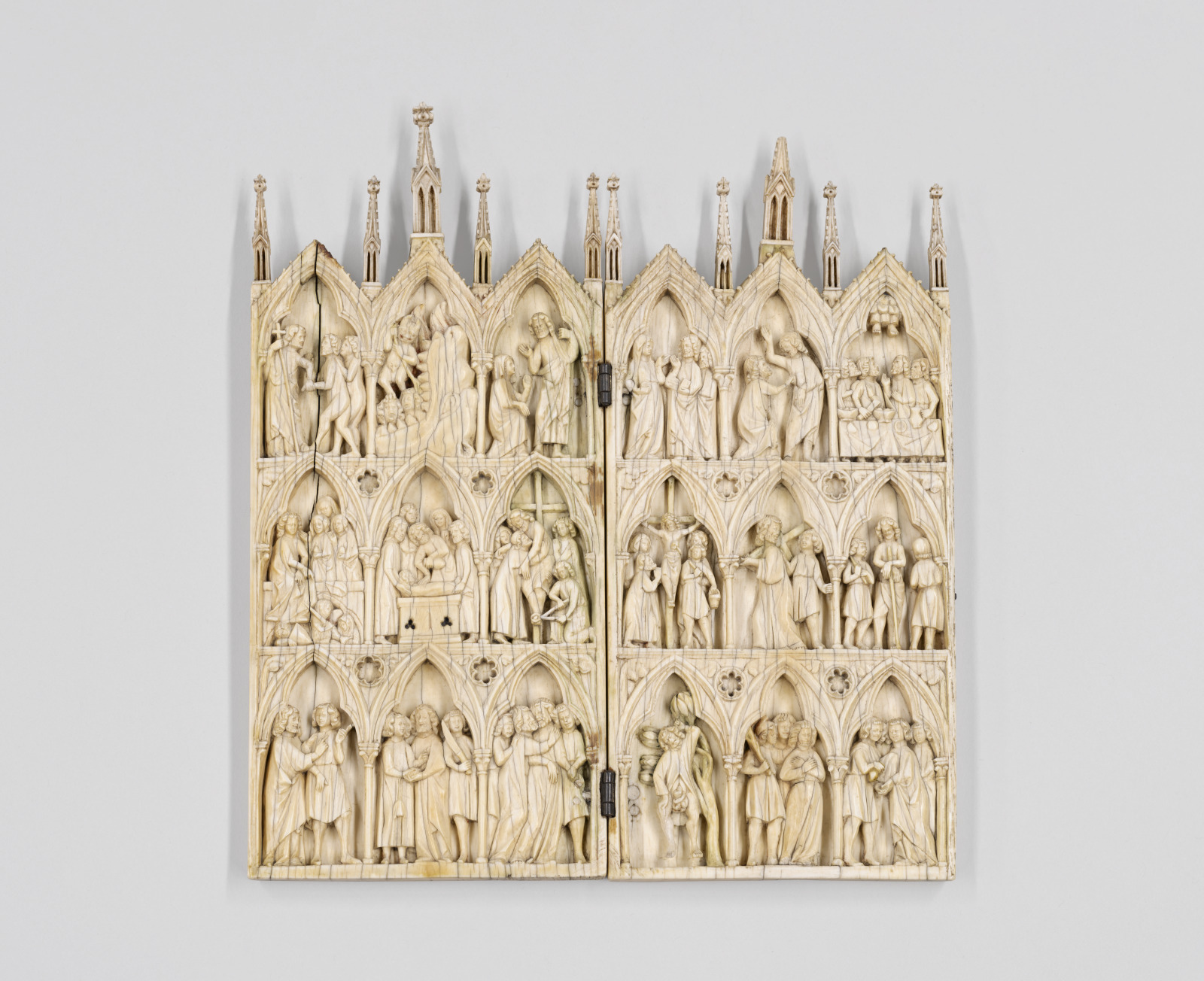 Diptych with Scenes of the Passion and Afterlife of Christ