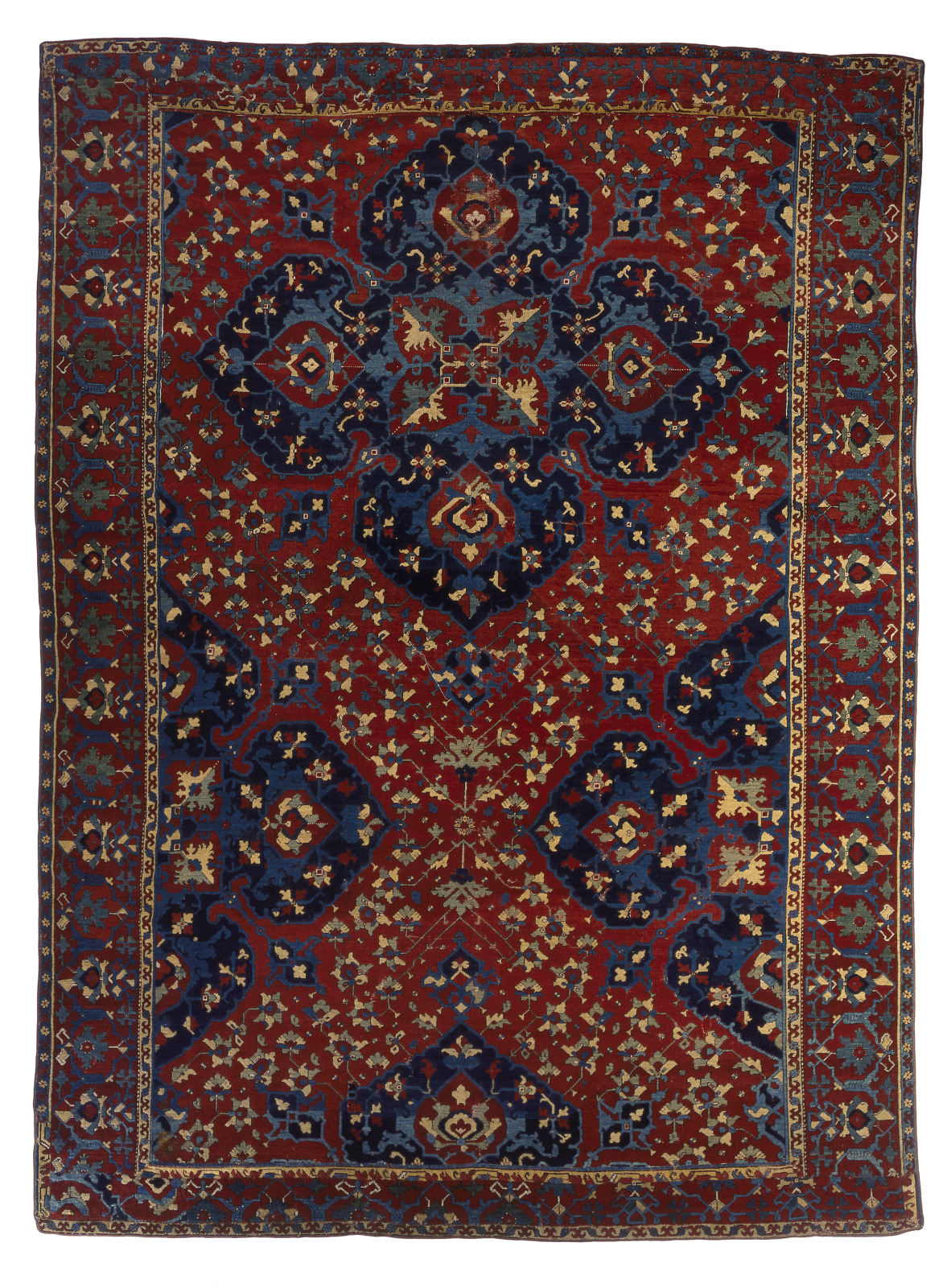 Large Fragmentary Ushak “Quatrefoil” Carpet