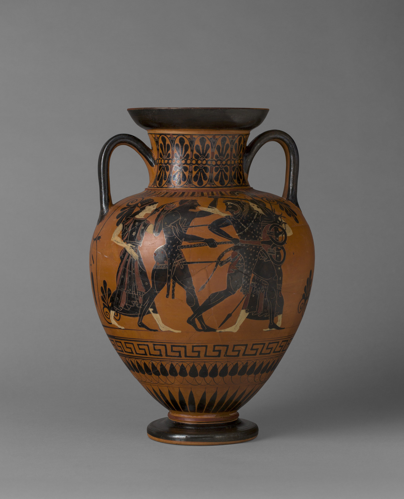 Amphora with Herakles and Apollo