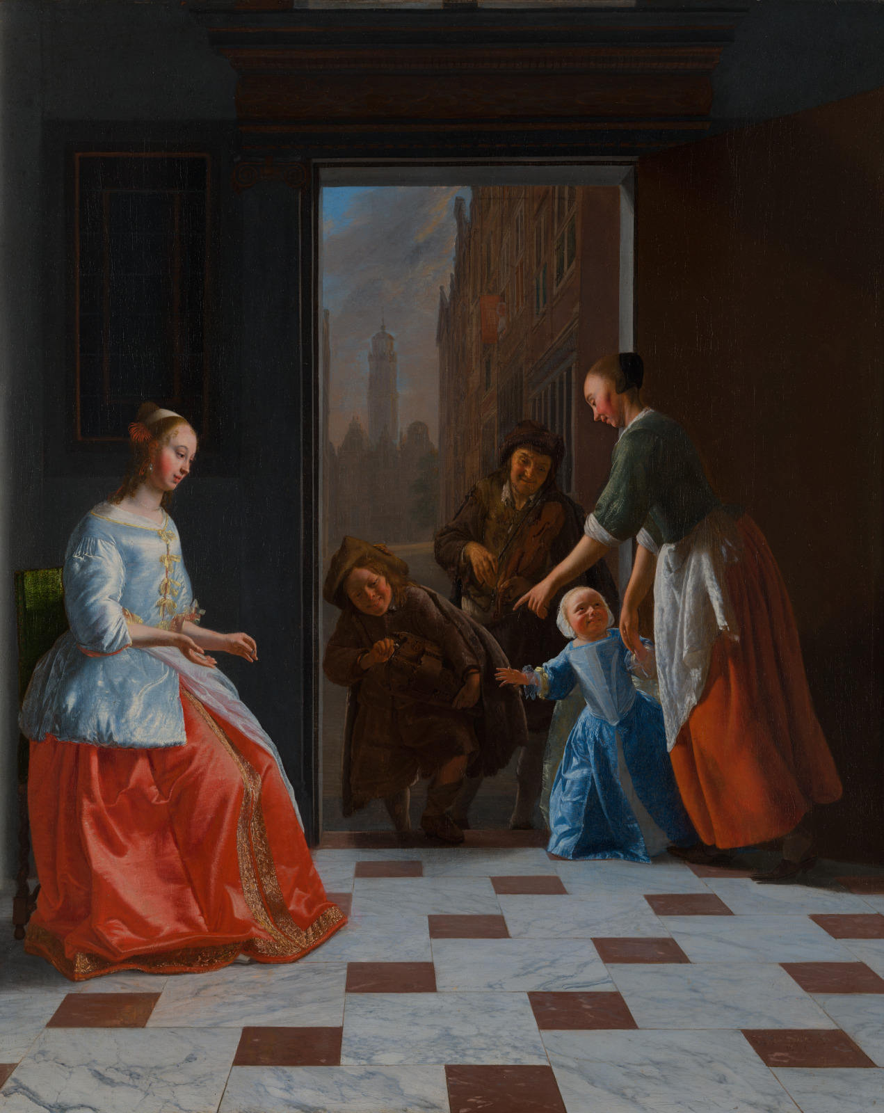 Street Musicians at the Door - Saint Louis Art Museum