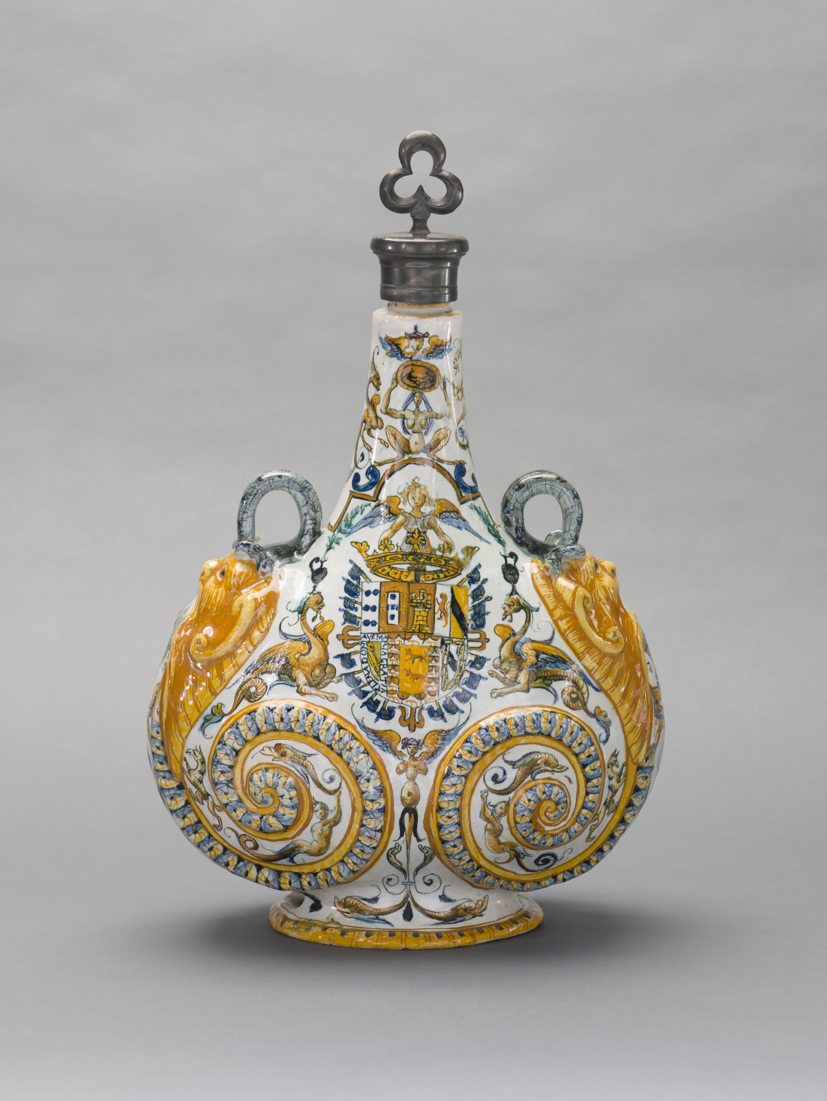 Pilgrim Flask, with the Arms of Fernando Ruiz de Castro, 6th Count of Lemos