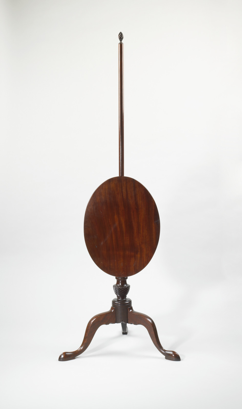 Pole Screen, American, 1760–85, Mahogany