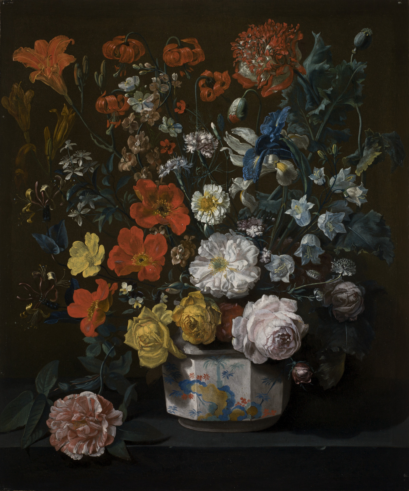 Flowers in a Chantilly Vase