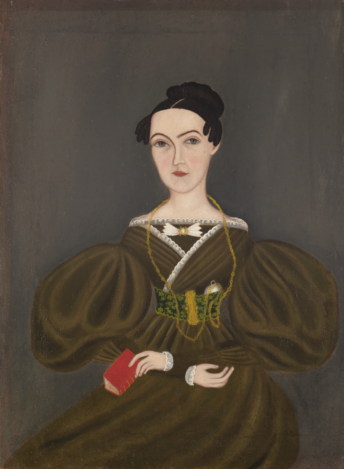 Woman with Butterfly Tie