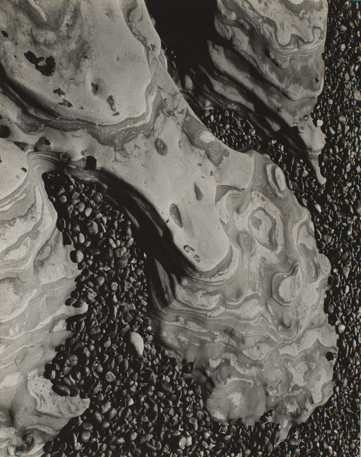 Eroded Rock and Pebbles, Point Lobos