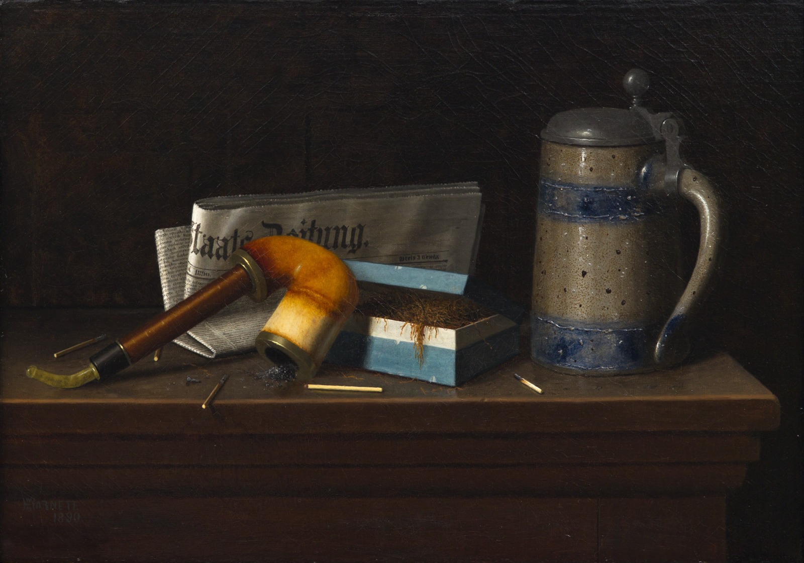 With the “Staats Zeitung”