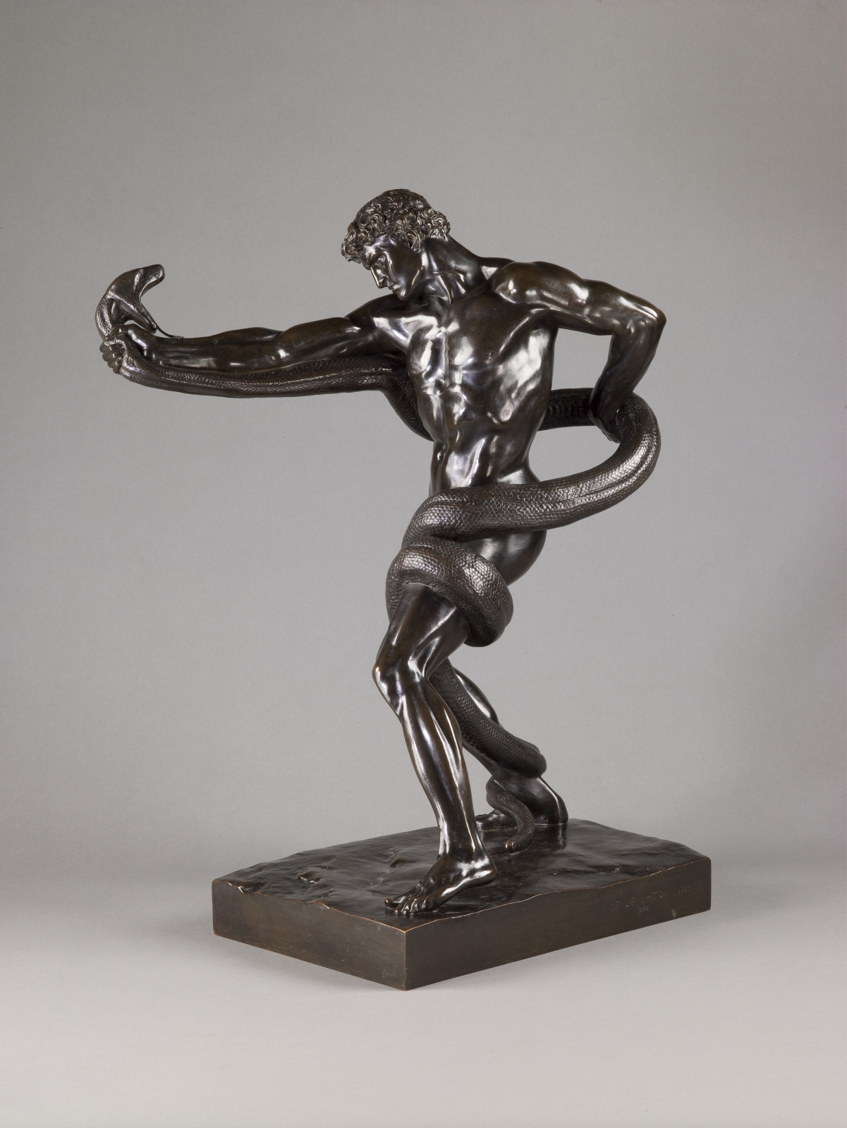 Athlete Wrestling with a Python - Saint Louis Art Museum