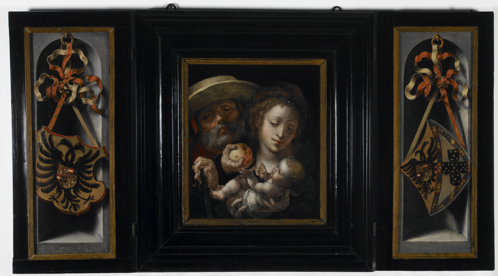 Holy Family with Coats of Arms of Charles V and Isabella of Portugal