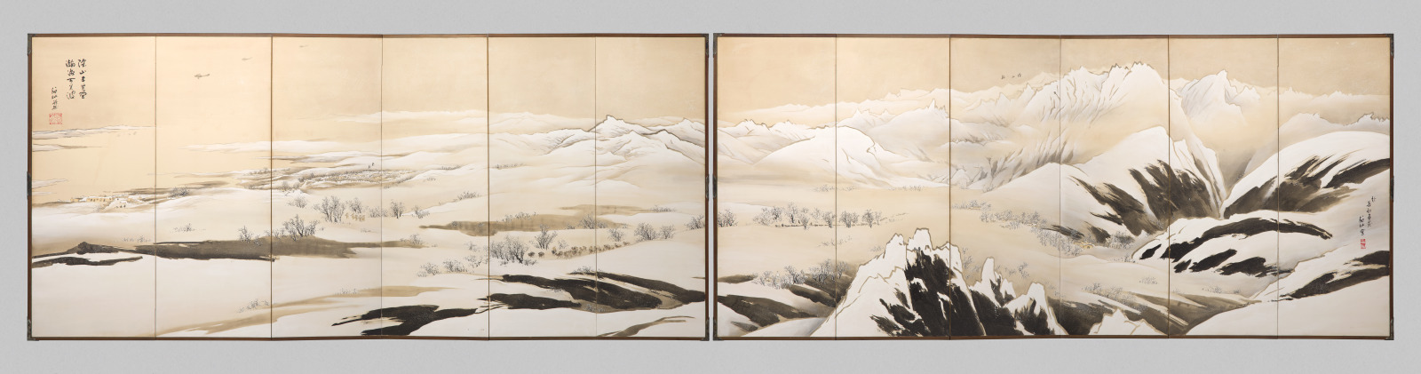 Scene from the 1939–1940 Winter Offensive in the Vicinity of Baotou, Suiyuan Province, during the Second Sino-Japanese War