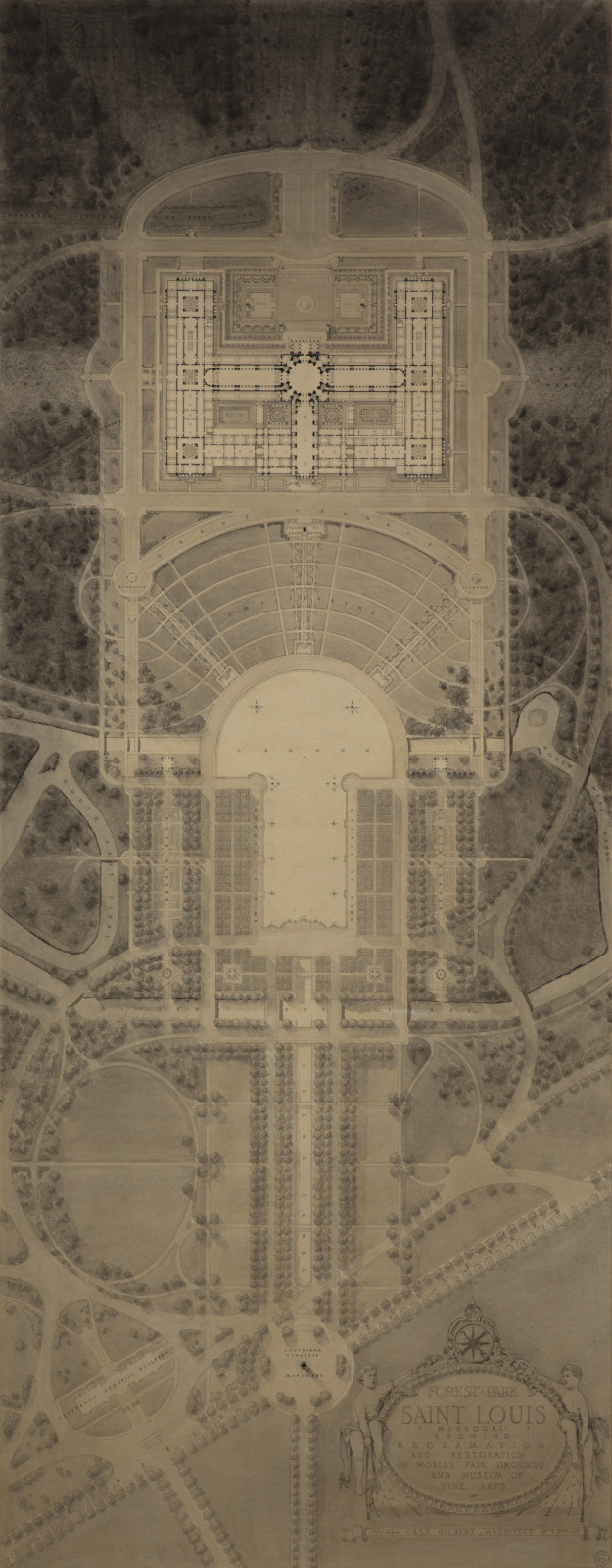 Forest Park, Saint Louis, Missouri: Showing Reclamation and Restoration of World’s Fair Grounds and Museum of Fine Arts