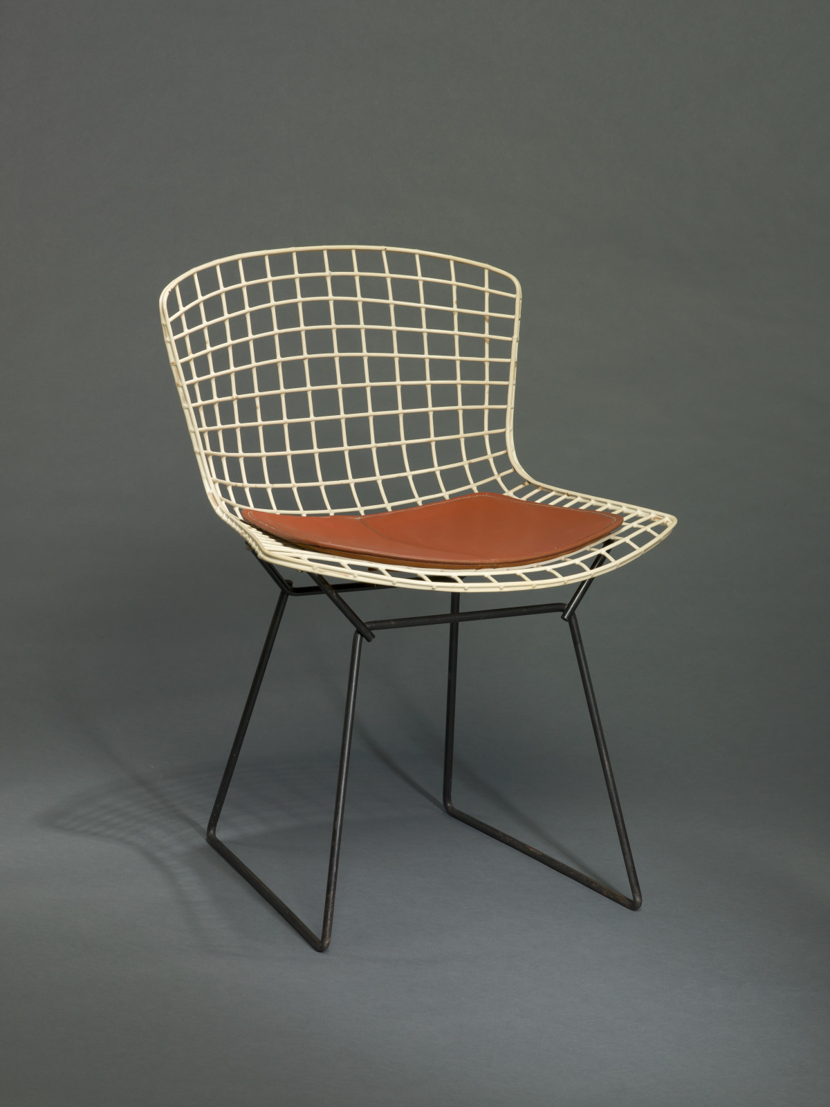 Side Chair, Harry Bertoia, American (born Italy), 1915–1978, designed 1952, Vinyl-coated steel wire, painted steel rods, and…