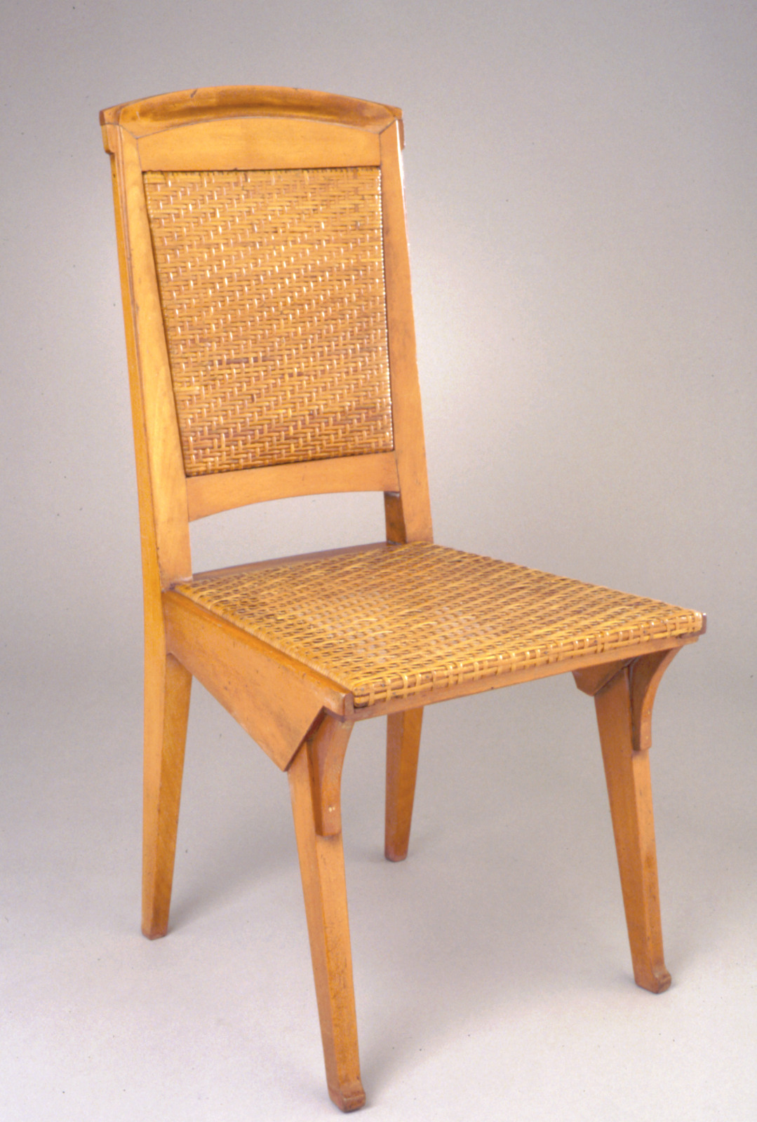 Chair, from the dining room of the Münchhausen..., Henry van de Velde, Belgian, 1863–1957, 1904–5, Beech and rattan