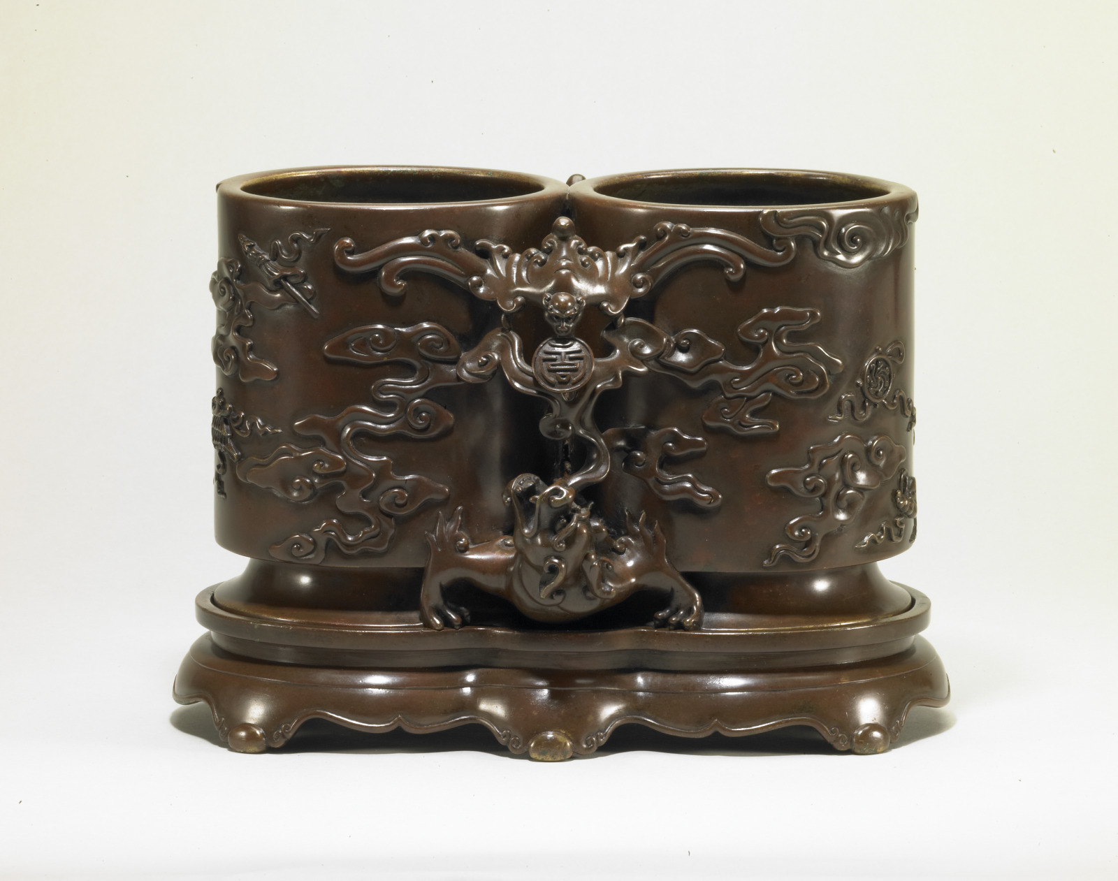 Brush Holder in the Form of a Double Vase