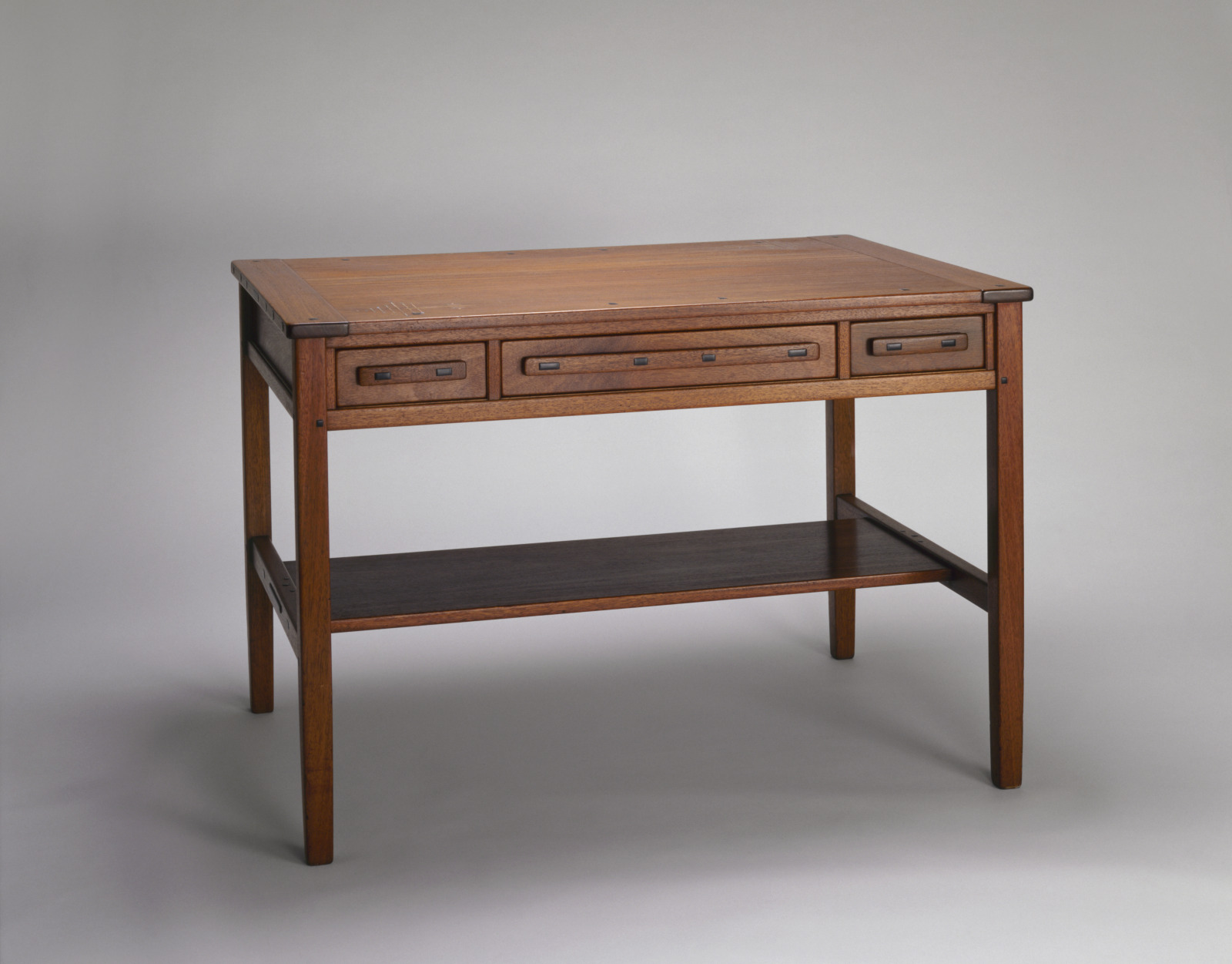 Desk, from the Master Bedroom of the Robert..., Charles Sumner Greene, American, 1868–1957, c.1908, Honduras mahogany, ebony…