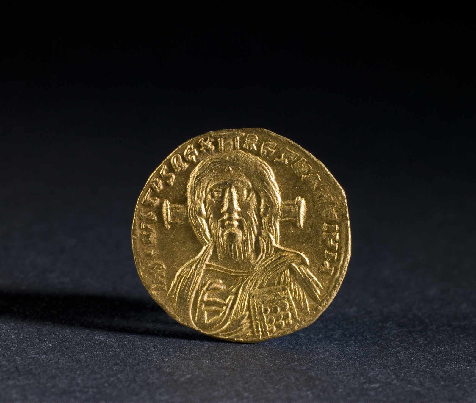 Solidus of Byzantine Empire with Bust of Jesus Christ, minted under Justinian II