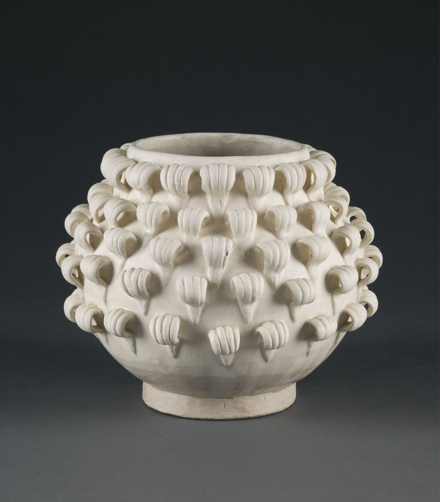 Jar with Design of Floral Petals