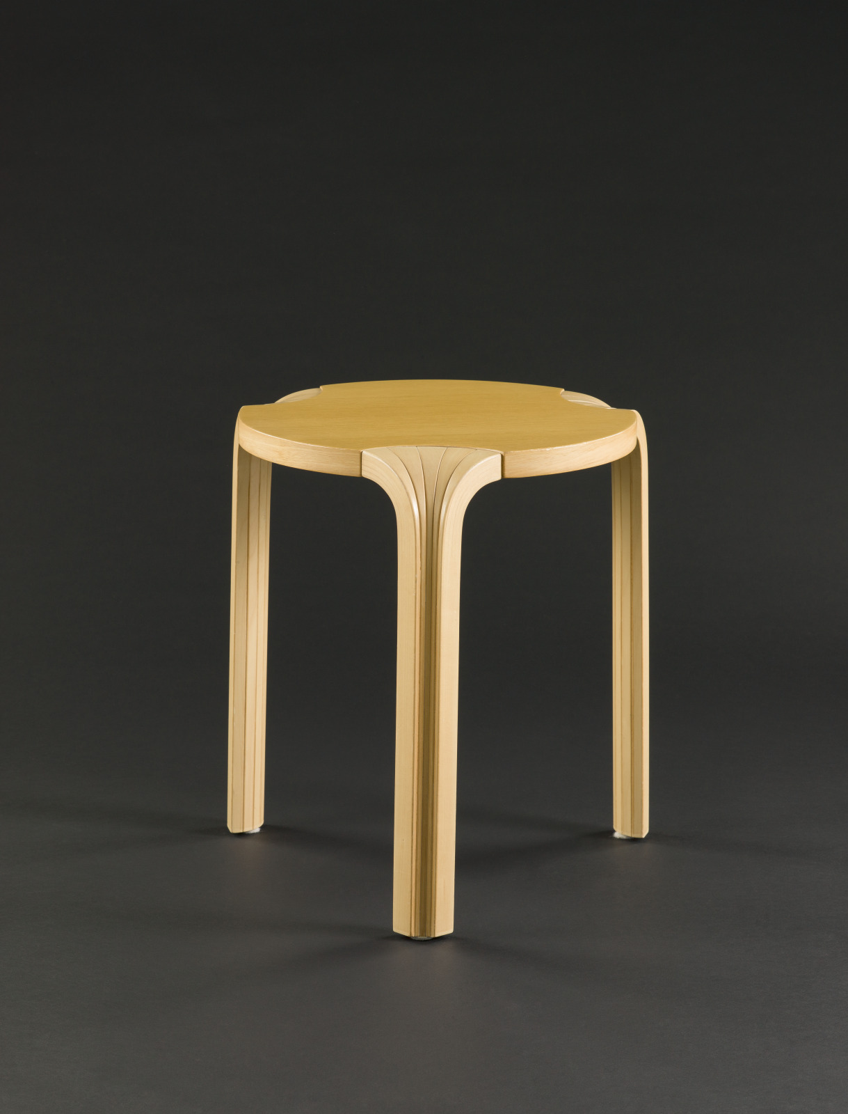 Stacking Stool, Alvar Aalto, Finnish, 1898–1976, designed 1954, Birch and ash