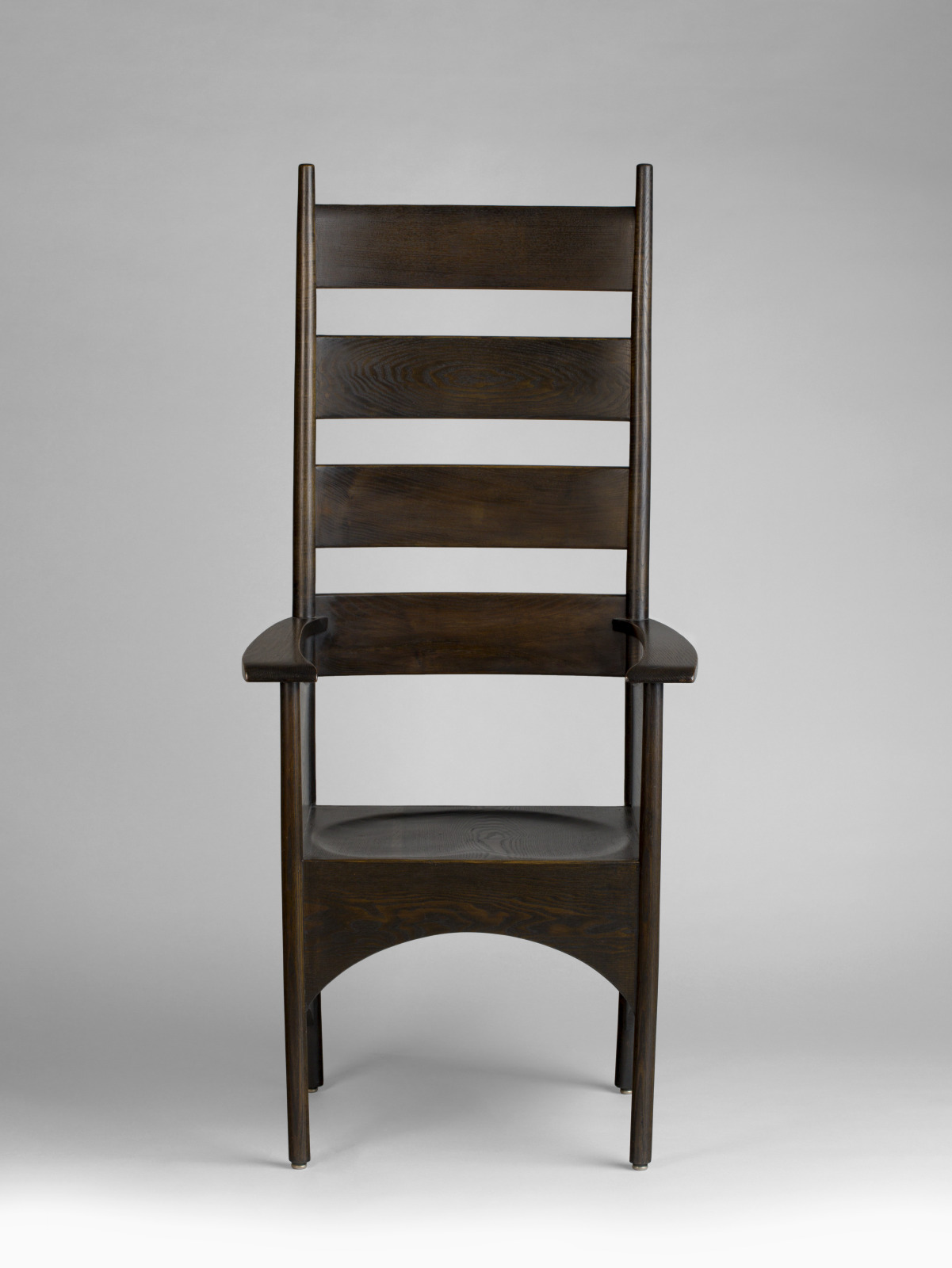 Armchair, for the Men’s Smoking Room, Miss Cranston’s..., Charles Rennie Mackintosh, Scottish, 1868–1928, 1898, Ebonized oak